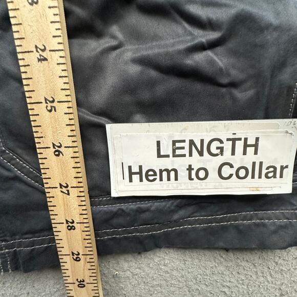 Kuhl Kollusion Jacket Carbon Gray Men Large Wax Coated Wind Water Resistant Hood - Picture 4 of 16